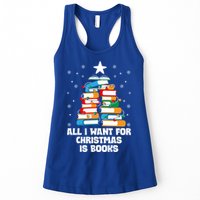All I Want For Christmas Is Books Xmas Book Reader Reading Gift Womens Tank Top