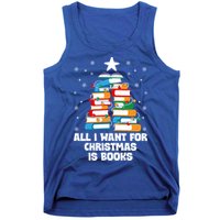 All I Want For Christmas Is Books Xmas Book Reader Reading Gift Tank Top