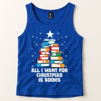 All I Want For Christmas Is Books Xmas Book Reader Reading Gift Tank Top