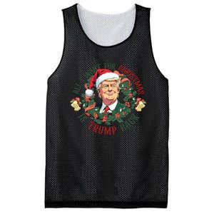 All I Want For Christmas Is Trump Back Christmas Trump Mesh Reversible Basketball Jersey Tank