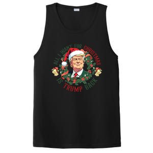 All I Want For Christmas Is Trump Back Christmas Trump PosiCharge Competitor Tank