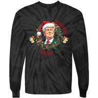 All I Want For Christmas Is Trump Back Christmas Trump Tie-Dye Long Sleeve Shirt