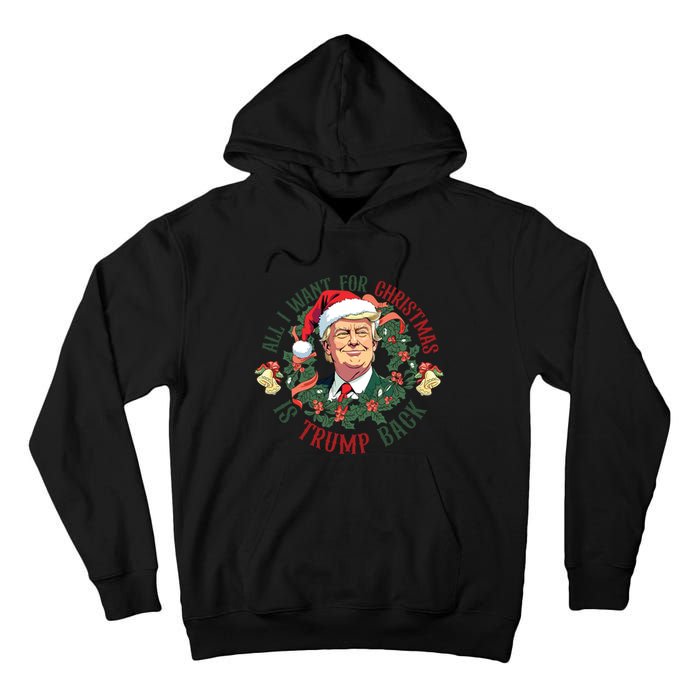 All I Want For Christmas Is Trump Back Christmas Trump Tall Hoodie