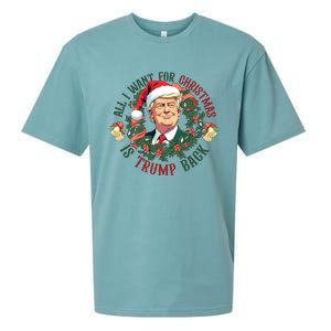 All I Want For Christmas Is Trump Back Christmas Trump Sueded Cloud Jersey T-Shirt