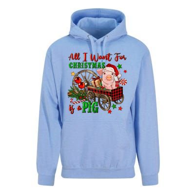 All I Want For Christmas Is A Pig Merry Christmas Pajamas Gift Unisex Surf Hoodie