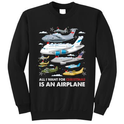 All I Want For Christmas Is An Airplane Merry Christmas Sweatshirt