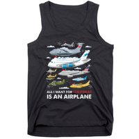 All I Want For Christmas Is An Airplane Merry Christmas Tank Top