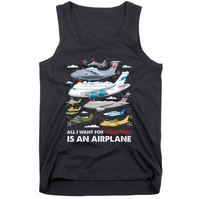 All I Want For Christmas Is An Airplane Merry Christmas Tank Top