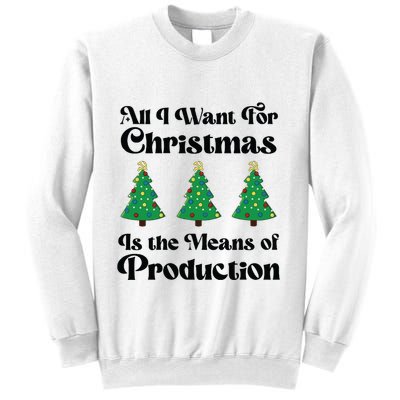 All I Want For Christmas Is The Means Of Production Sweatshirt