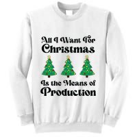 All I Want For Christmas Is The Means Of Production Sweatshirt