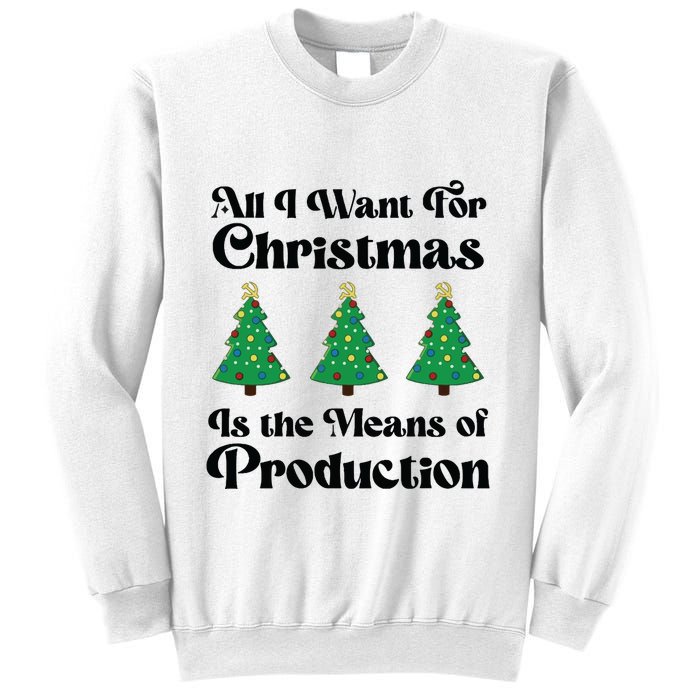 All I Want For Christmas Is The Means Of Production Sweatshirt