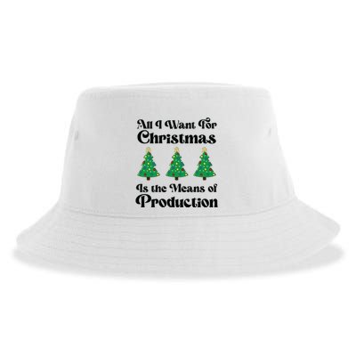 All I Want For Christmas Is The Means Of Production Sustainable Bucket Hat