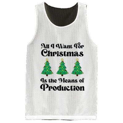 All I Want For Christmas Is The Means Of Production Mesh Reversible Basketball Jersey Tank
