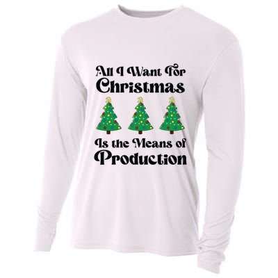 All I Want For Christmas Is The Means Of Production Cooling Performance Long Sleeve Crew