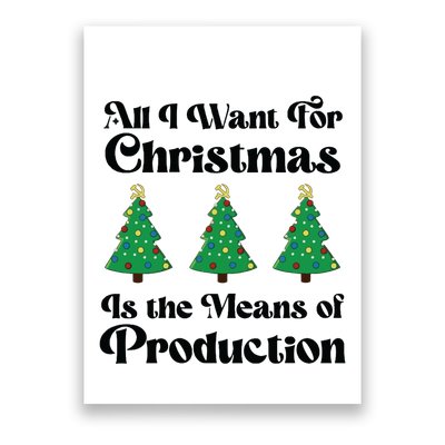 All I Want For Christmas Is The Means Of Production Poster