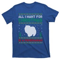 All I Want For Xmas Is A Pomeranian Dog Ugly Xmas Sweater Meaningful Gift T-Shirt