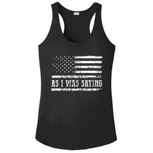 As I Was Saying Ladies PosiCharge Competitor Racerback Tank