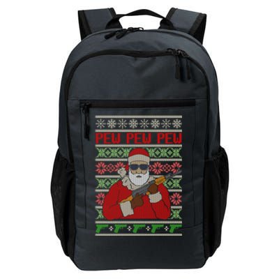 All I Want Is Guns Ugly Christmas Sweater Hunting Military Gift Daily Commute Backpack