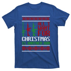 All I Want Is Guns Ugly Christmas Hunting Military Gift T-Shirt