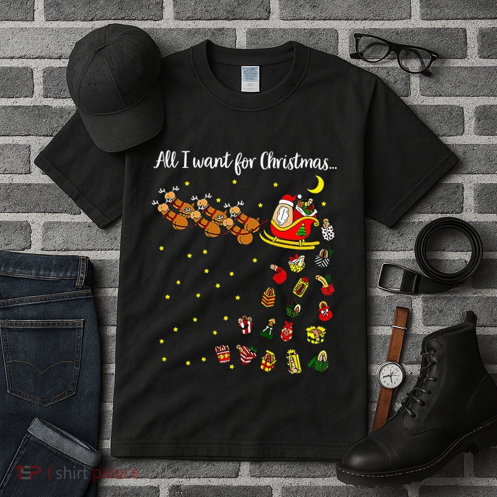 All I Want For Christmas Is D Merry Dickmas Dirty Christmas Tall T-Shirt