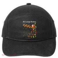 All I Want For Christmas Is D Merry Dickmas Dirty Christmas 7-Panel Snapback Hat