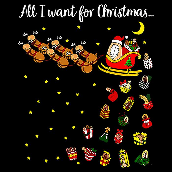 All I Want For Christmas Is D Merry Dickmas Dirty Christmas Sustainable Beanie