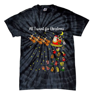 All I Want For Christmas Is D Merry Dickmas Dirty Christmas Tie-Dye T-Shirt