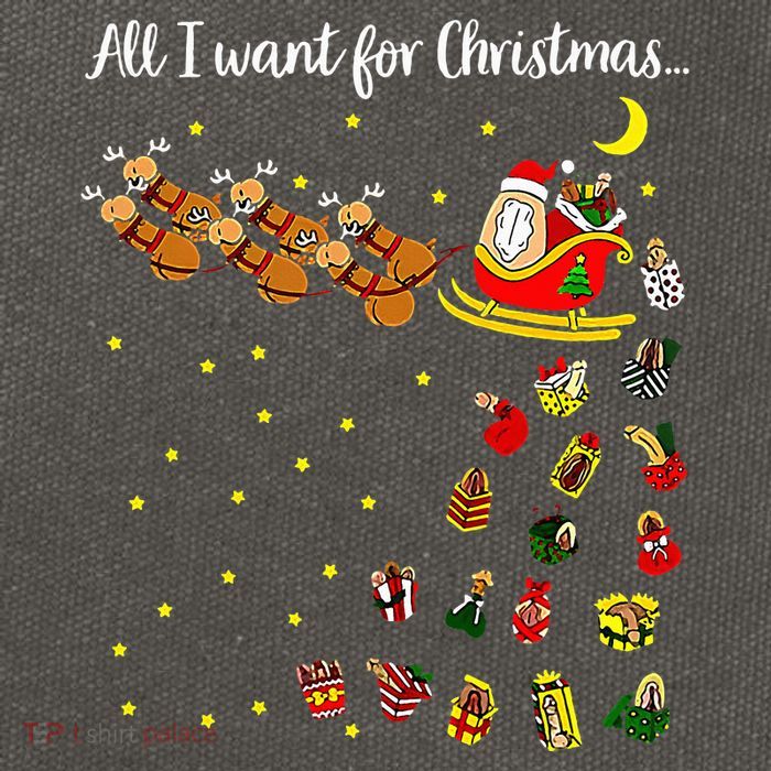 All I Want For Christmas Is D Merry Dickmas Dirty Christmas Cotton Canvas Backpack