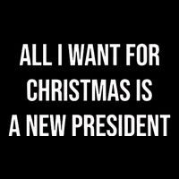 All I Want For Christmas Is A New President Flexfit Unipanel Trucker Cap