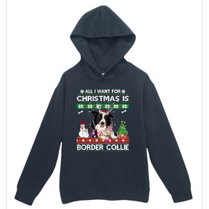 All I Want For Christmas Is Border Collie Dog Xmas Funny Gift Urban Pullover Hoodie