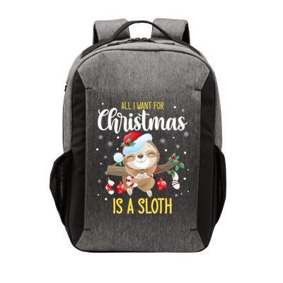 All I Want For Christmas Is A Sloth Funny Sleeping Sloth Gift Vector Backpack