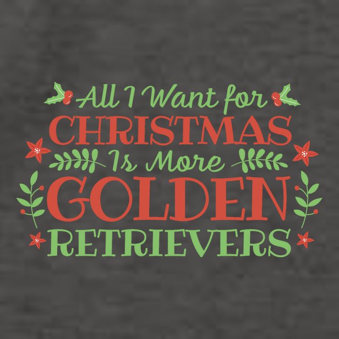 All I Want For Christmas Is More Golden Retrievers Vector Backpack