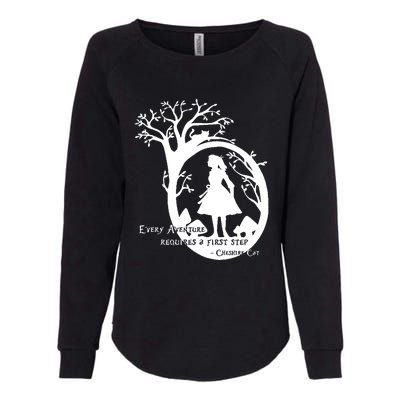 Alice In Wonderland Adventure Funny Womens California Wash Sweatshirt