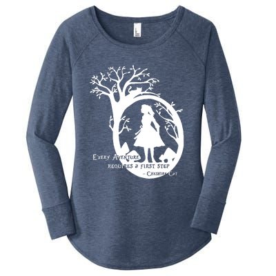 Alice In Wonderland Adventure Funny Women's Perfect Tri Tunic Long Sleeve Shirt