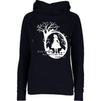 Alice In Wonderland Adventure Funny Womens Funnel Neck Pullover Hood