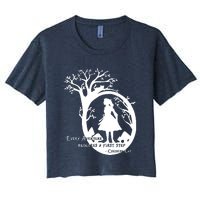 Alice In Wonderland Adventure Funny Women's Crop Top Tee