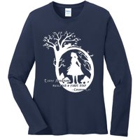 Alice In Wonderland Adventure Funny Ladies Long Sleeve Shirt