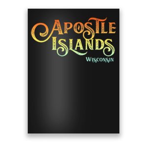 Apostle Islands Wisconsin Tourist Souvenir Gift Poster