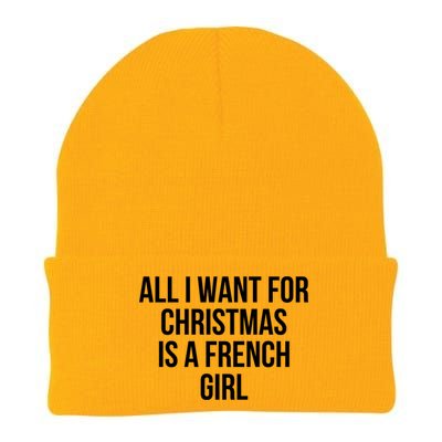 All I Want For Christmas Is A French Gift Knit Cap Winter Beanie