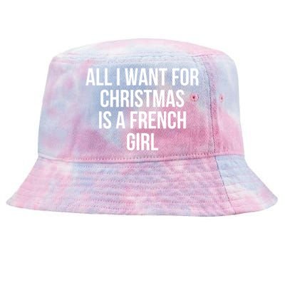 All I Want For Christmas Is A French Gift Tie-Dyed Bucket Hat