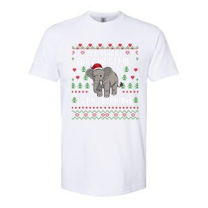 All I Want For Christmas Is An Elephant Ugly Xmas Softstyle CVC T-Shirt