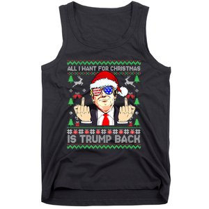 All I Want For Christmas Is Trump Back 2024 Ugly Xmas Tank Top