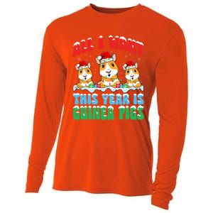 All I Want This Year Is Guinea Pig Wearing Christmas Hat Great Gift Cooling Performance Long Sleeve Crew