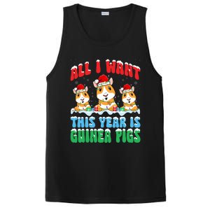 All I Want This Year Is Guinea Pig Wearing Christmas Hat Great Gift PosiCharge Competitor Tank