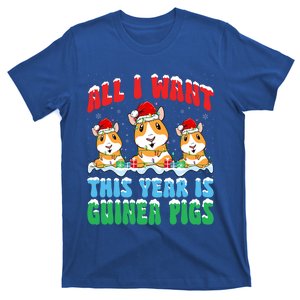 All I Want This Year Is Guinea Pig Wearing Christmas Hat Great Gift T-Shirt