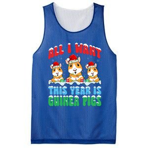 All I Want This Year Is Guinea Pig Wearing Christmas Hat Great Gift Mesh Reversible Basketball Jersey Tank