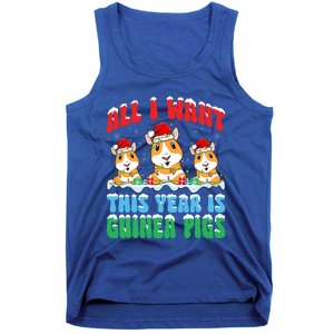 All I Want This Year Is Guinea Pig Wearing Christmas Hat Great Gift Tank Top