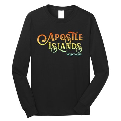 Apostle Islands Wisconsin Tourist Souvenir Gift Long Sleeve Shirt