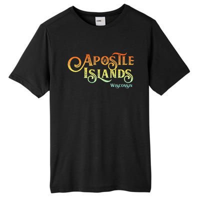 Apostle Islands Wisconsin Tourist Souvenir Gift Tall Fusion ChromaSoft Performance T-Shirt