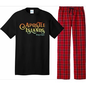 Apostle Islands Wisconsin Tourist Souvenir Gift Pajama Set